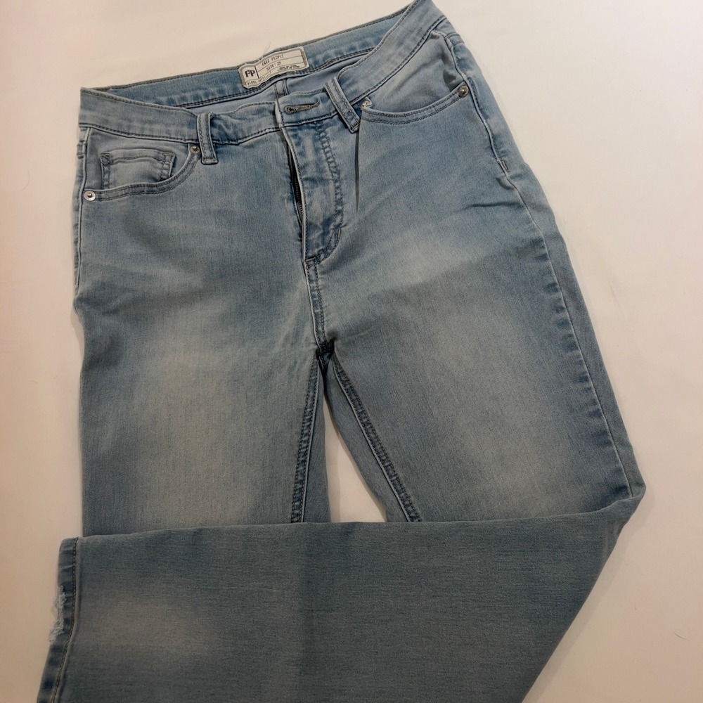 Free People Womens Light Wash Skinny High Rise‎ Jeans Size 27